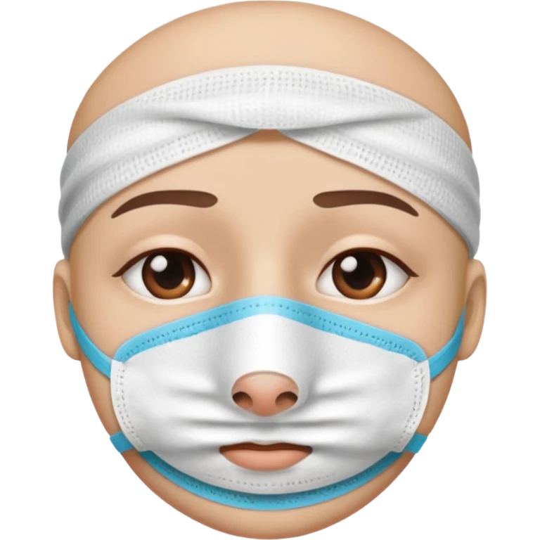nose with a bandage on it
more closeup on the nose itself emoji