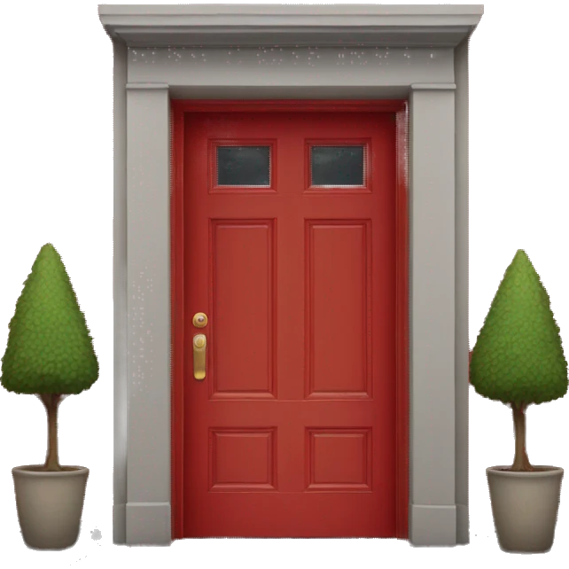 Only Red Door without wall  emoji