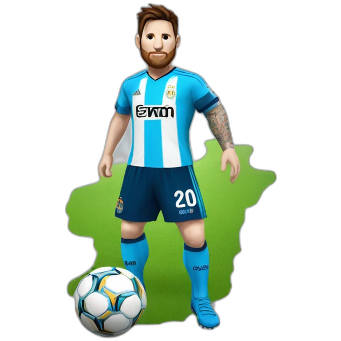 Messi avec le maillot de l'OM  emoji