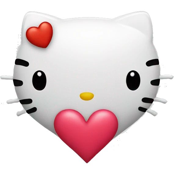 hello kitty heart emoji
