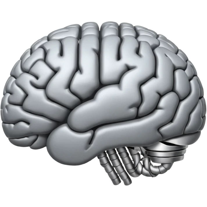 Half spring and half brain connected each other  emoji