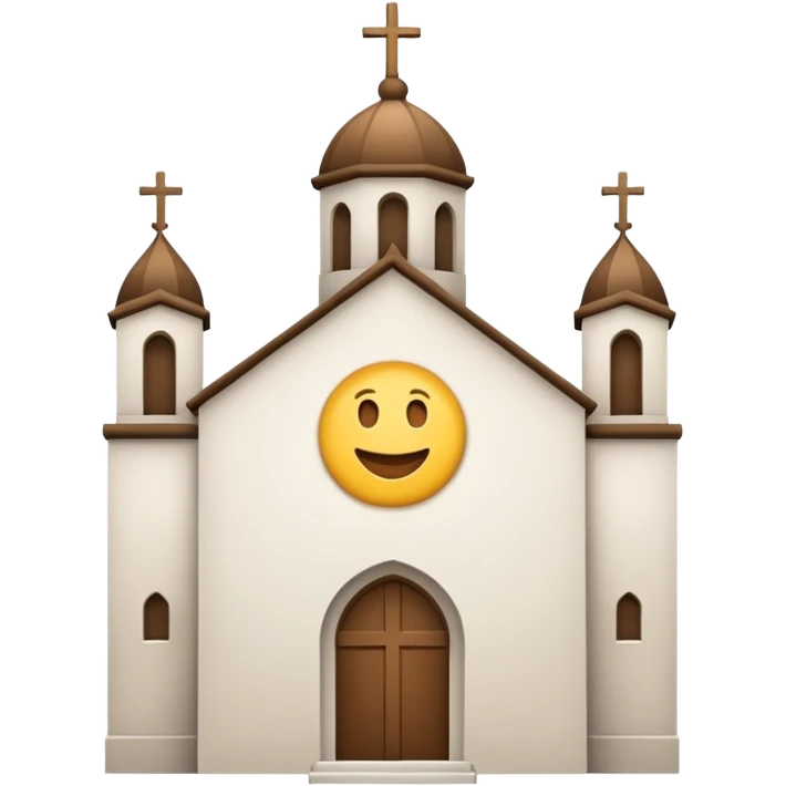 generar emoji de la oblea blanca de la iglesia emoji