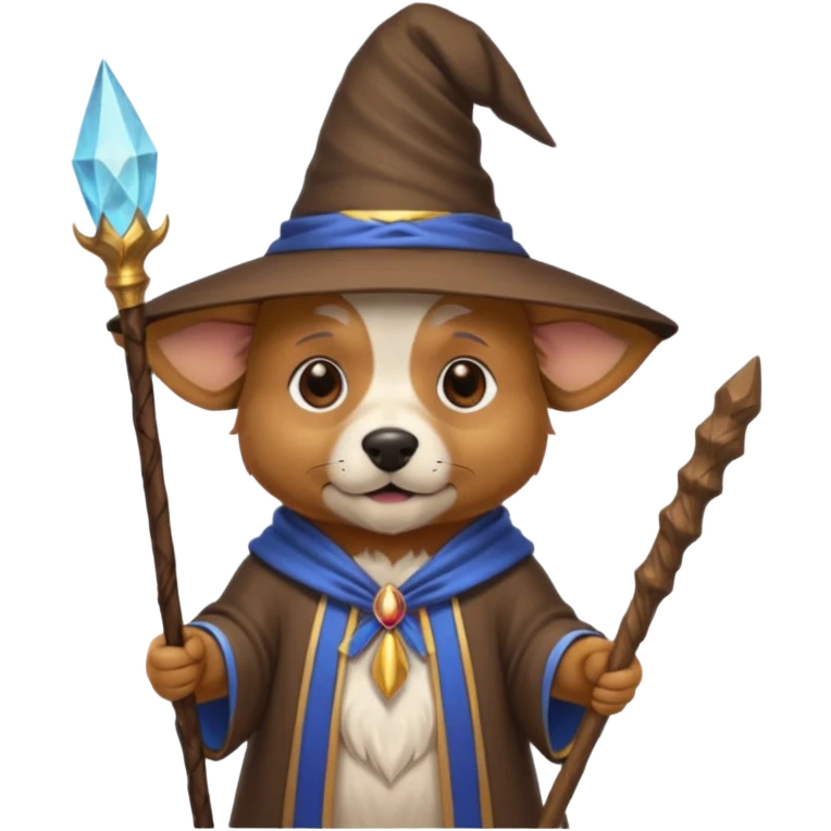 Dog wizard emoji