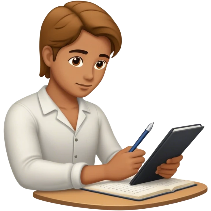 writer writing a romance novel emoji