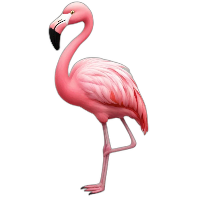 Flamingo sur rat emoji