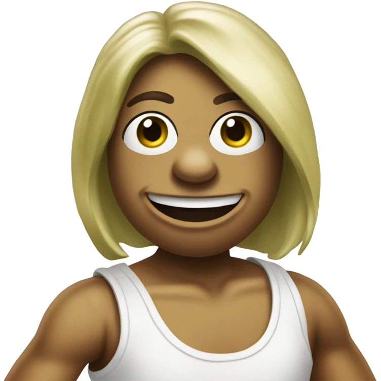 Kermit wearing a wife beater emoji