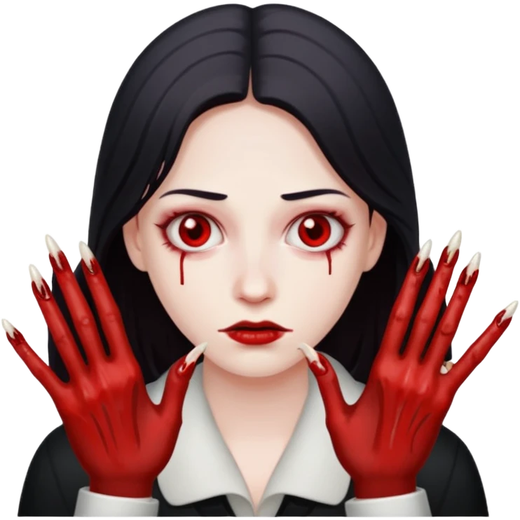 bloody finger nails emoji