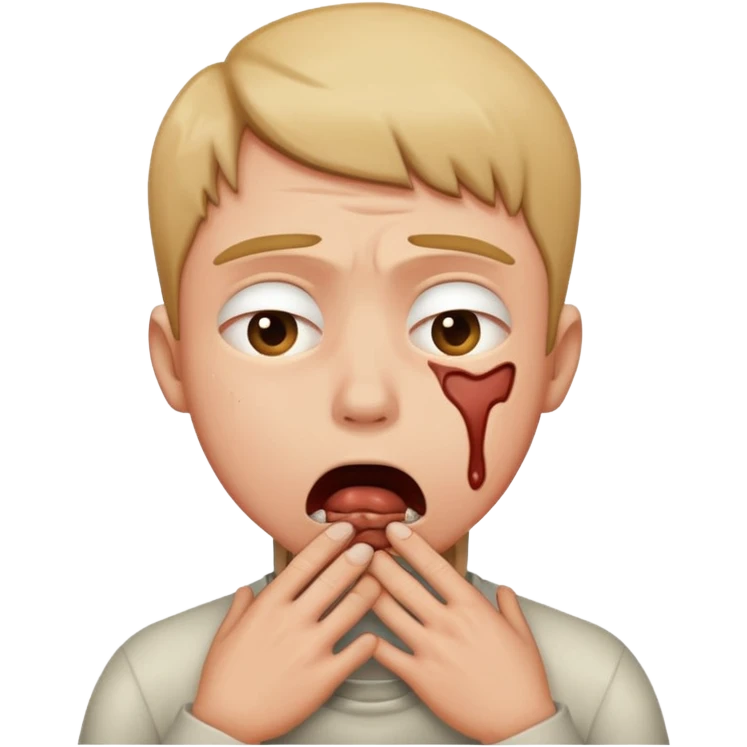 Someone choking them selves  emoji