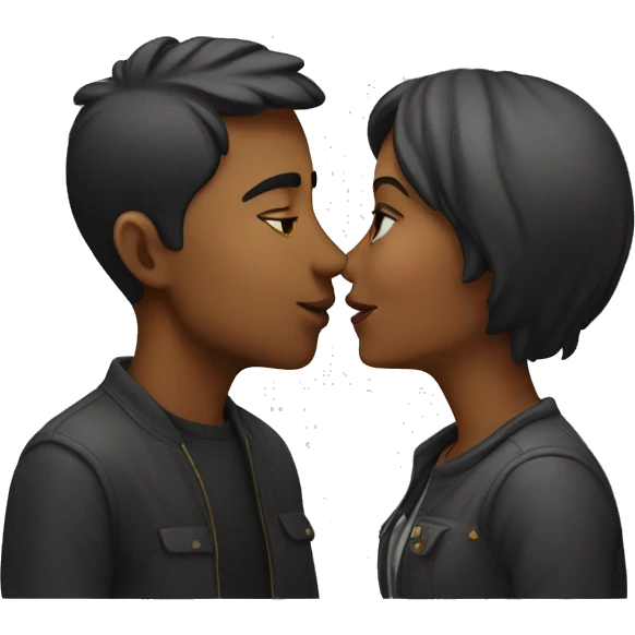 Kissing couple emoji