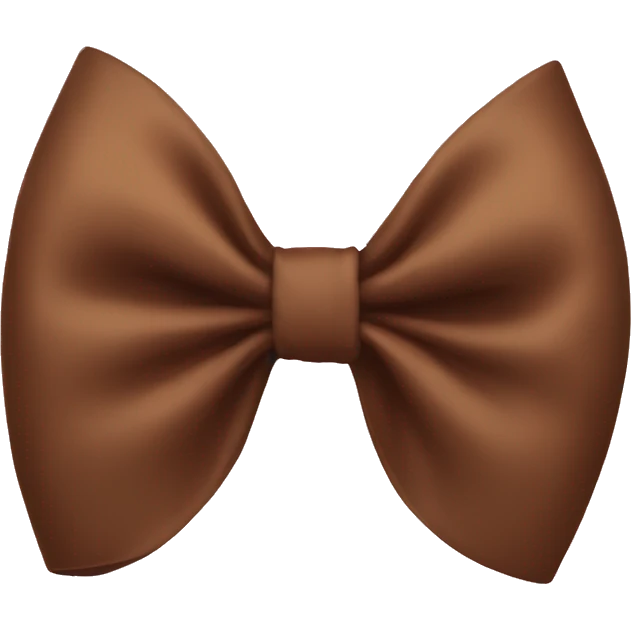 Aesthetic brown bow emoji