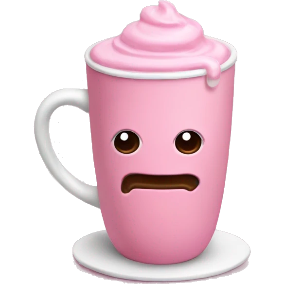 pink hot chocolate emoji