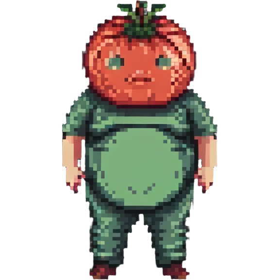 pregnant man with tomato belly emoji