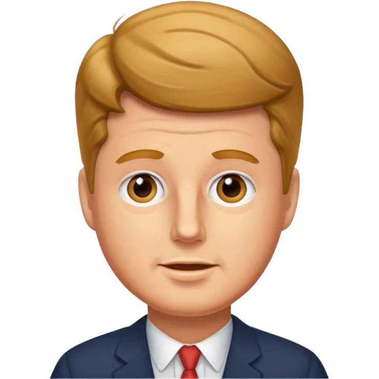 John Kennedy realystic emoji