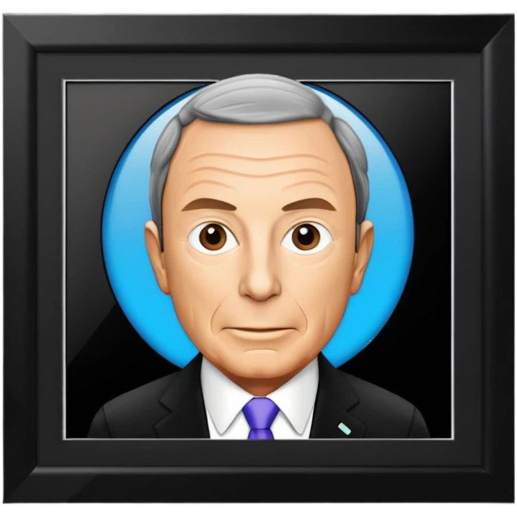 black bloomberg news emoji