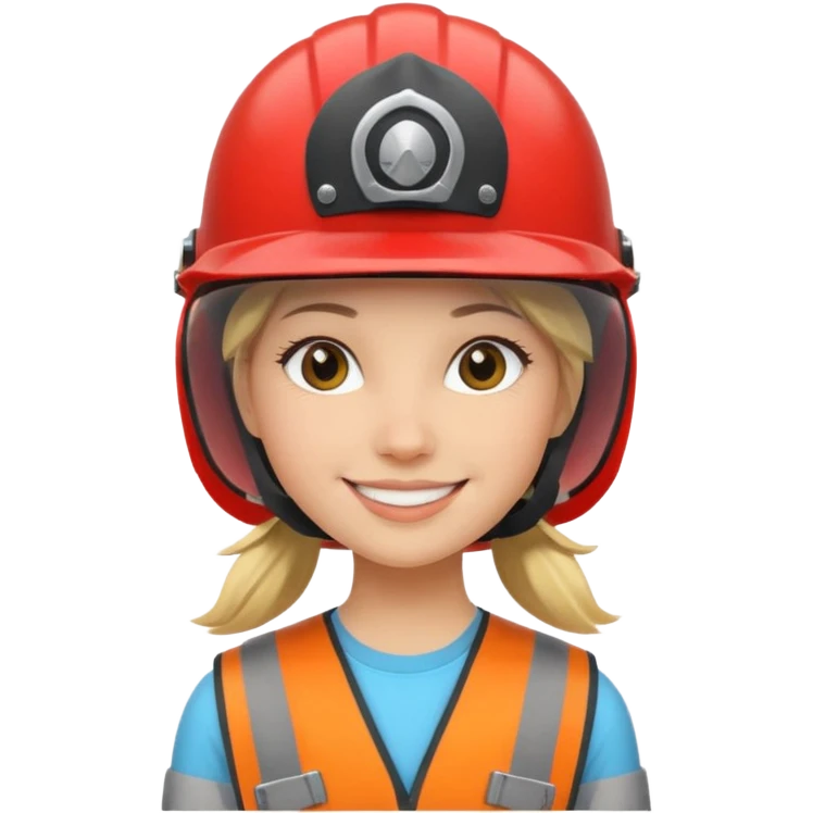girl with helmet emoji