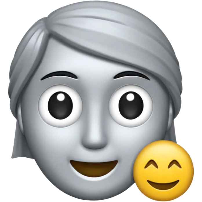 Металлический круглый значок emoji