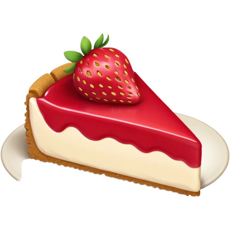 Strawberry cheescake emoji