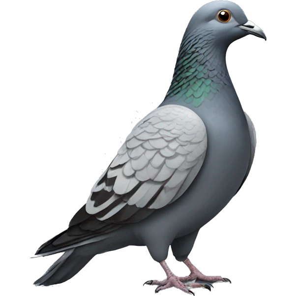 pigeon with long weave  emoji