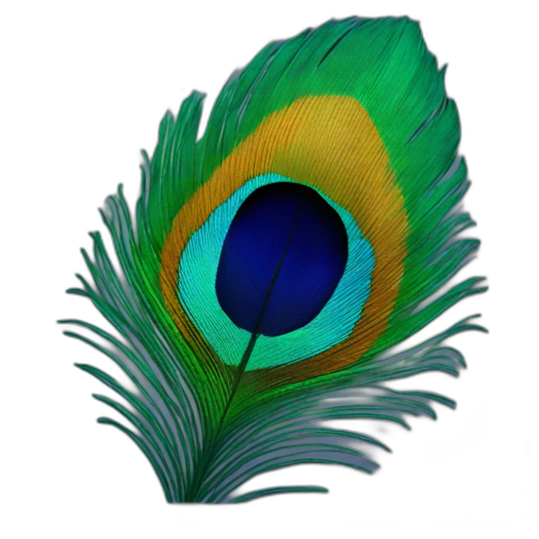 peacock feather emoji