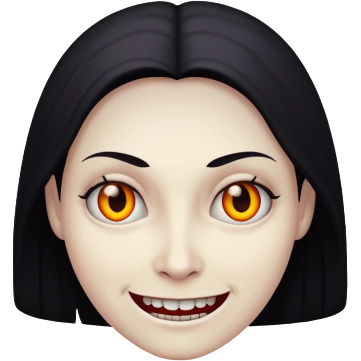 evil person with evil smile emoji