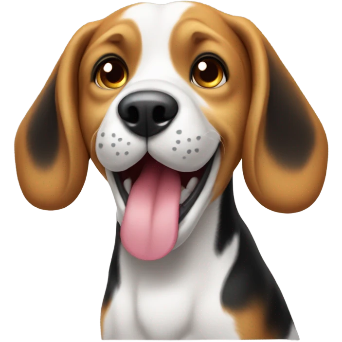 happy beagle emoji