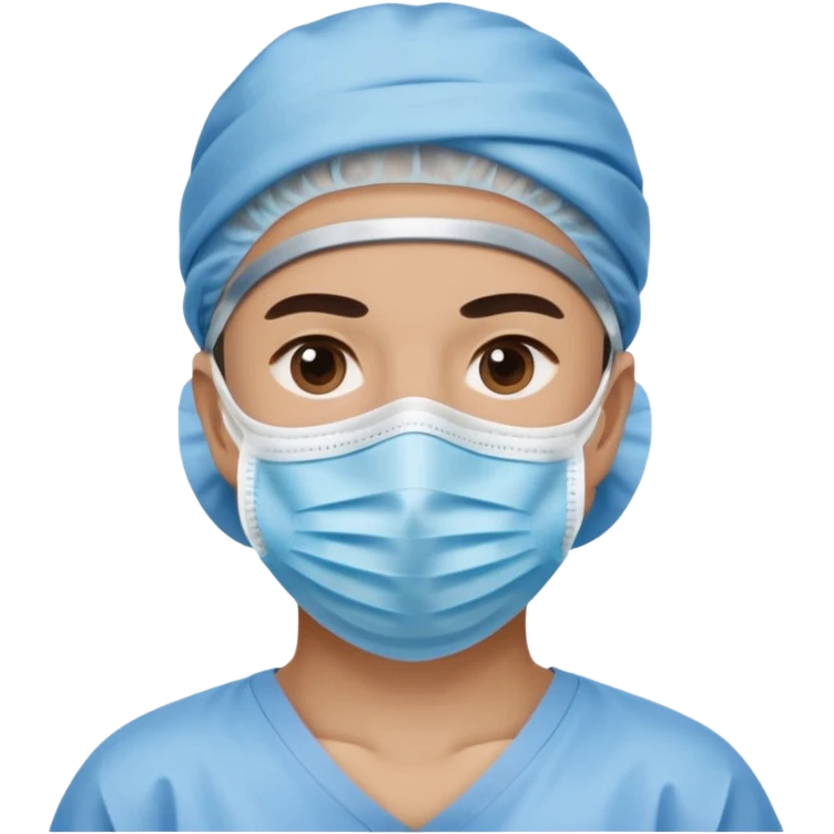 une personne avec un maque covid emoji
