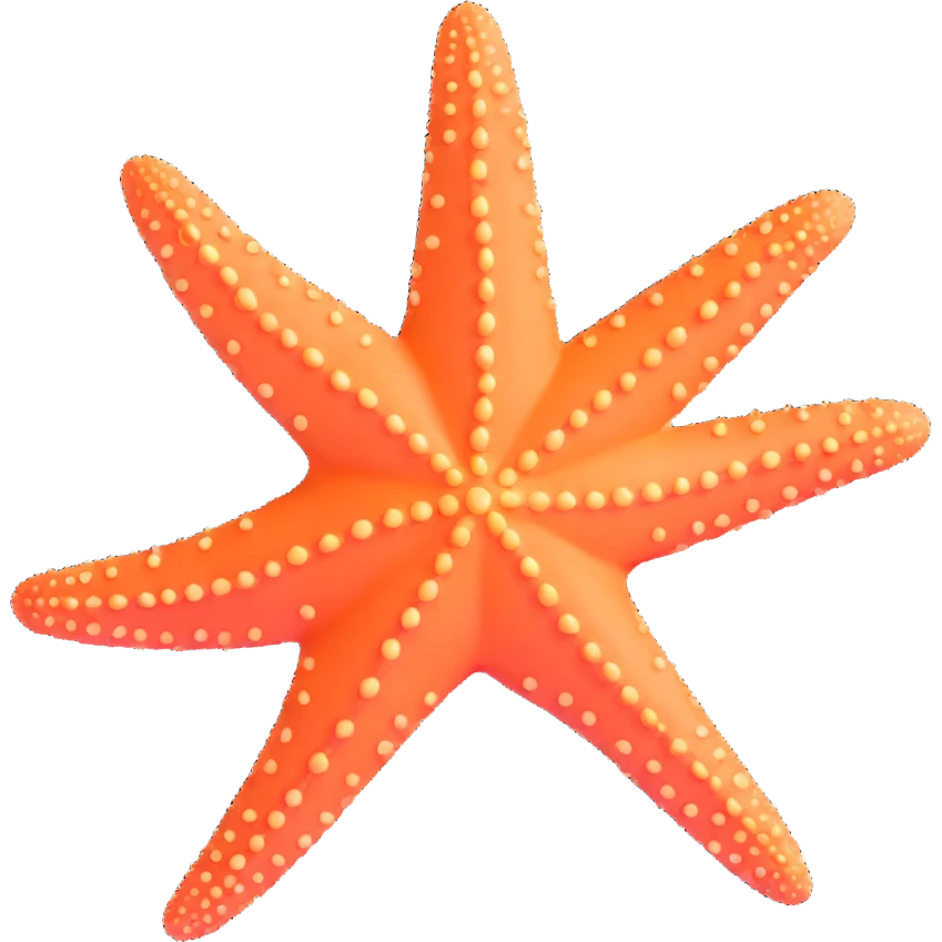 realistic starfish emoji