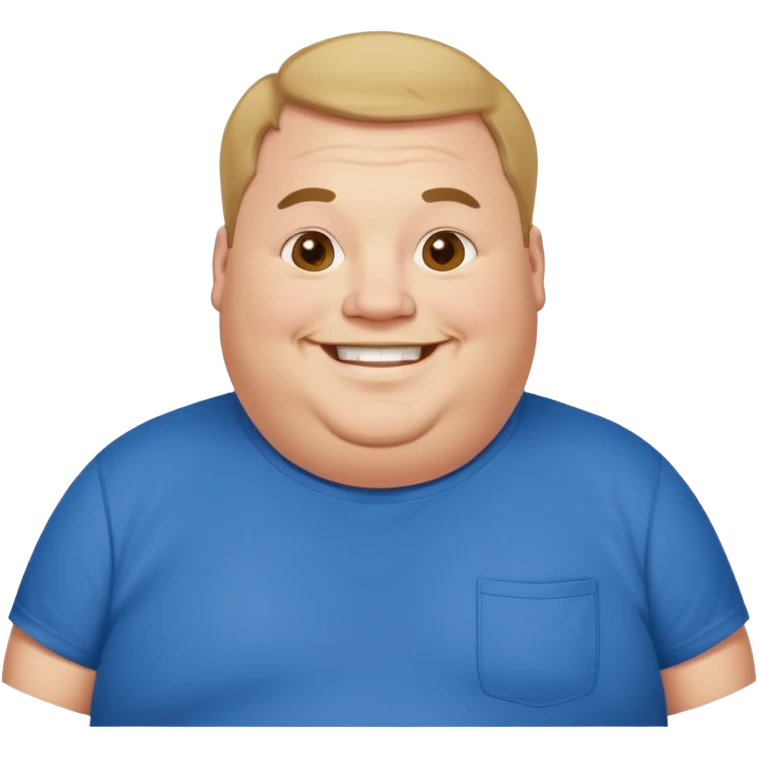 Fat white guy emoji