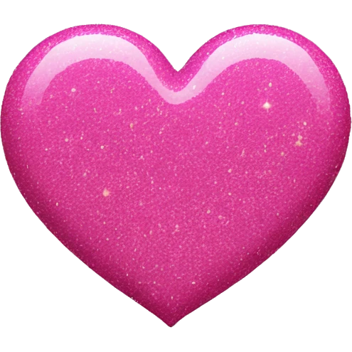 Pink heart with pink glitter emoji