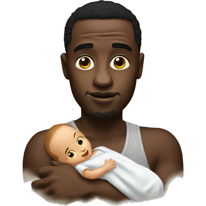 diddy with baby emoji