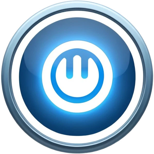 The round blue sign on the night building  emoji