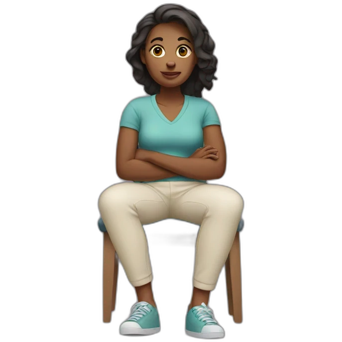Woman sit down emoji