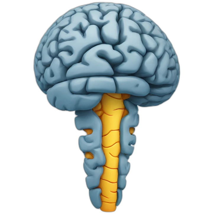 brain inside leg  emoji