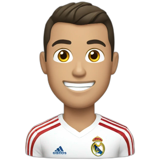 Cristiano Ronaldo doing the Sui emoji