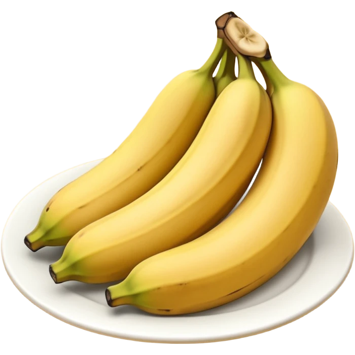 Panquecas em um prato redondo com rodelas de banana emoji