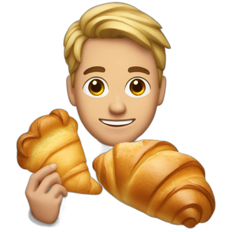 Alex Lacour with a croissant emoji