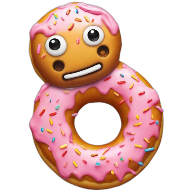 Mr blobby donut emoji