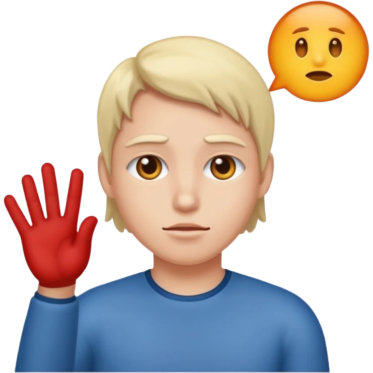 Person signaling no  emoji