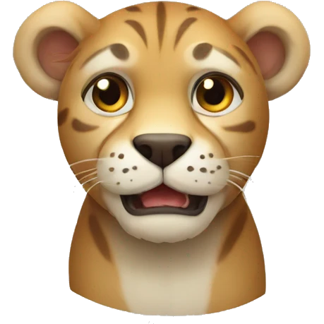 Leon animal caras emoji