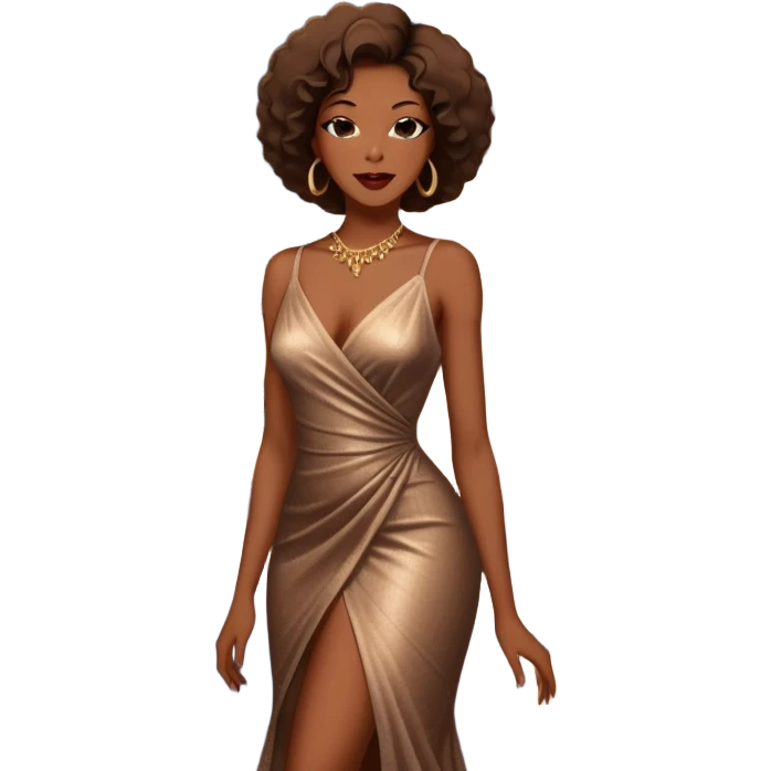 Black woman jazz singer performing outside a jazz club in Paris at night, street lamps, Parisian architecture emoji