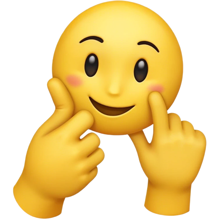 yellow emoji face with one arm bent covering face and other arm straight out  emoji