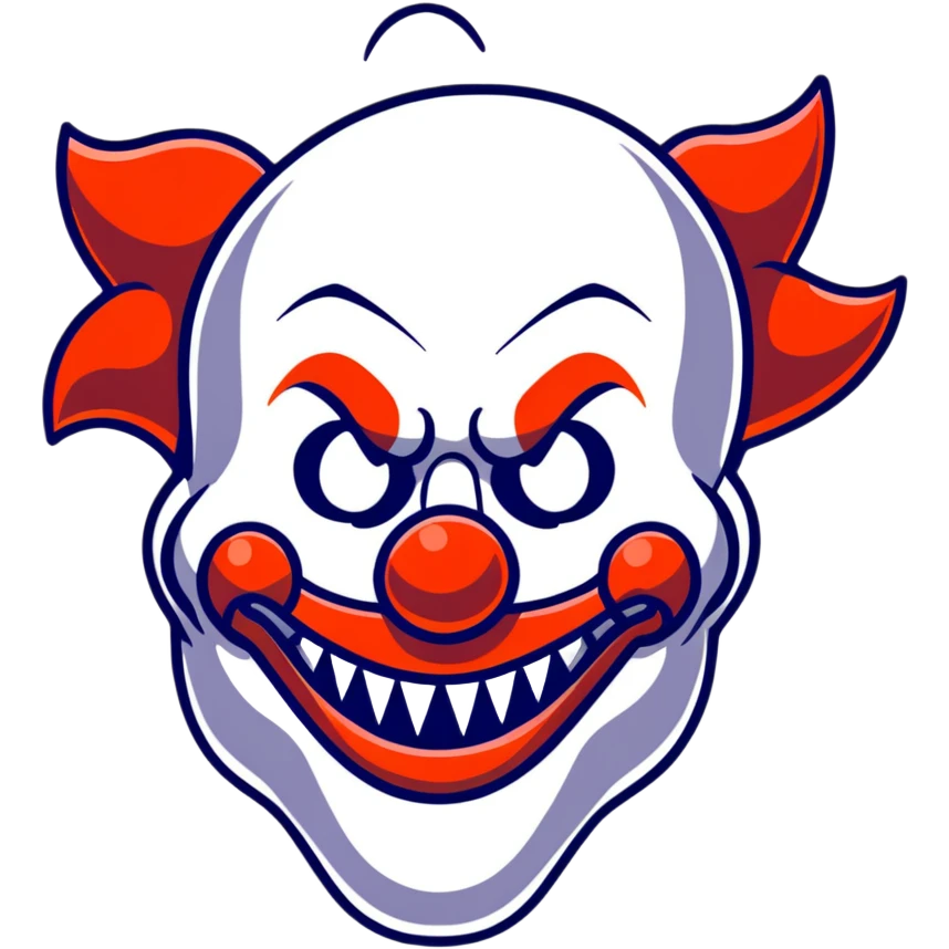 scary clown emoji