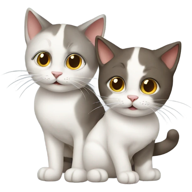 Two cat emoji