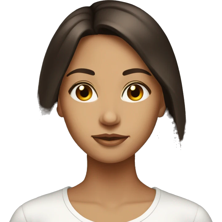 brunette girl esoteric emoji
