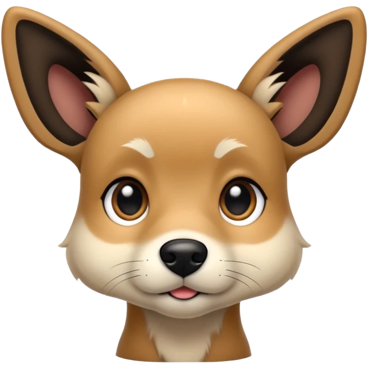 Black fawn dog emoji