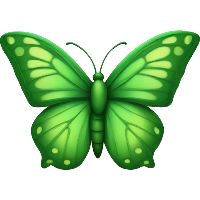 una mariposa verde emoji