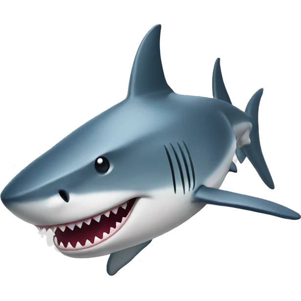 shark with a hat emoji