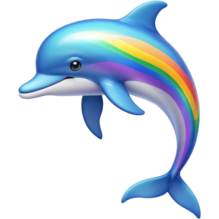 Rainbow dolphin  emoji