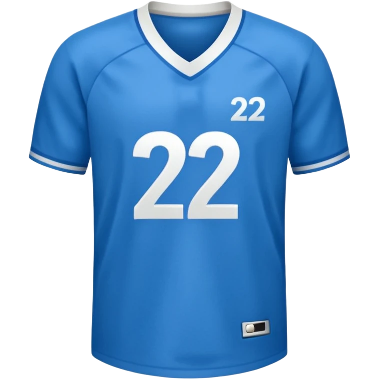 Jersey with number 22 emoji