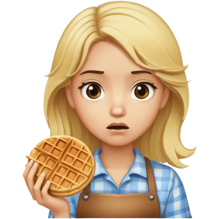 mean girl who hates waffles emoji